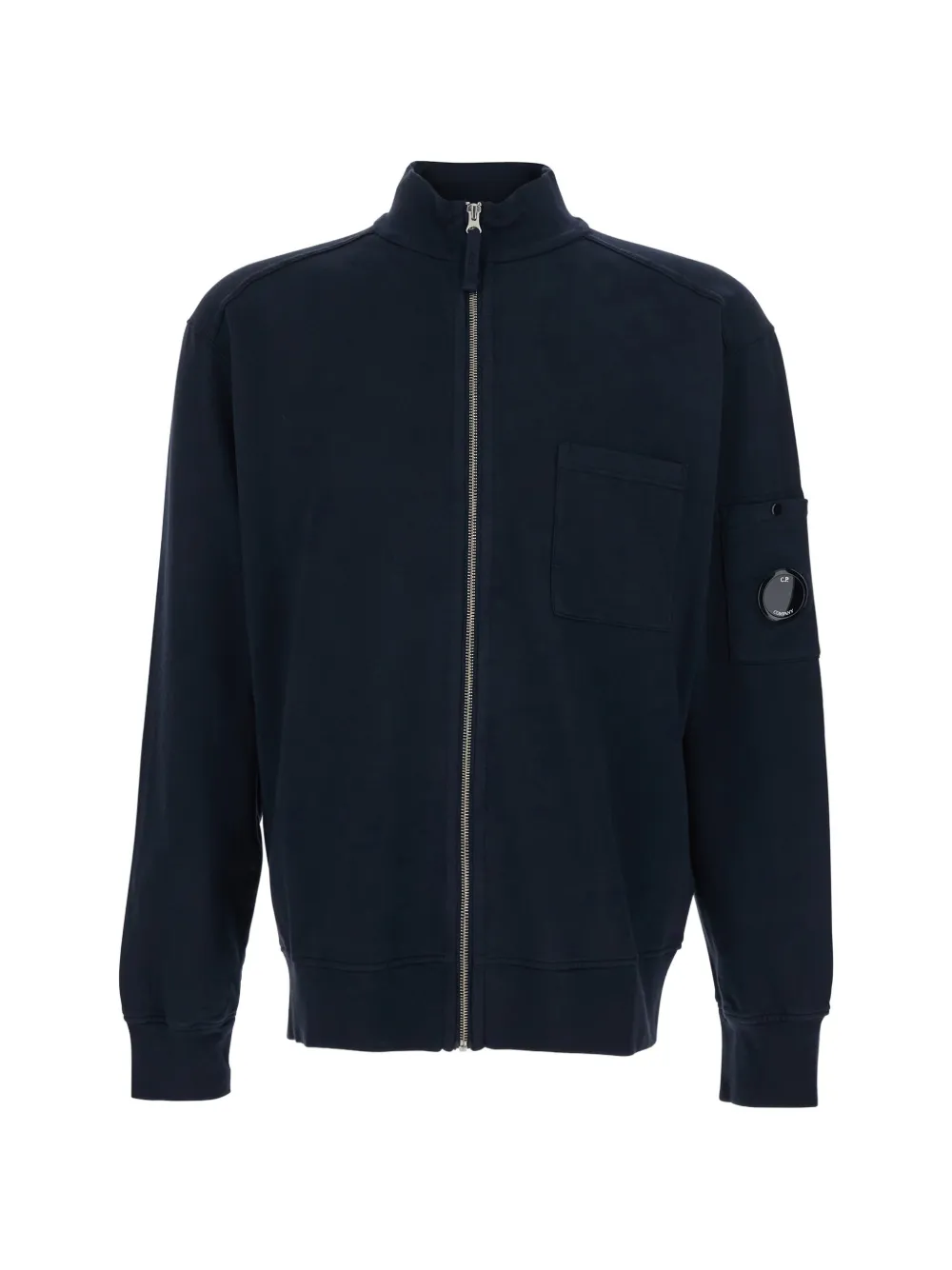 C.P. Company Lens-detail zipped sweatshirt - Blu
