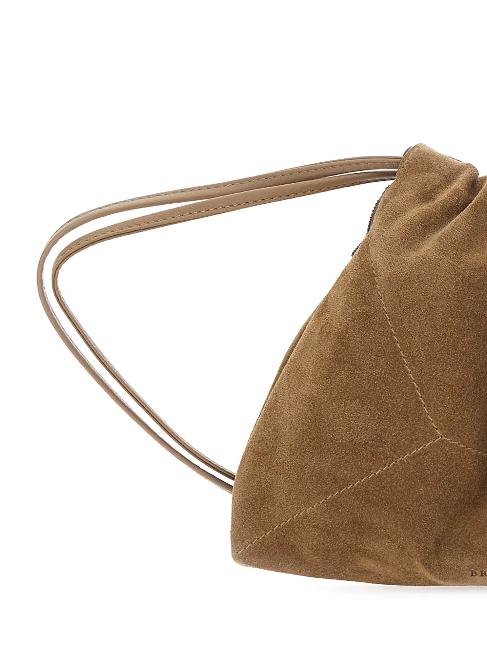  Brunello Cucinelli Drawstring Crossbody Bag - Brown 