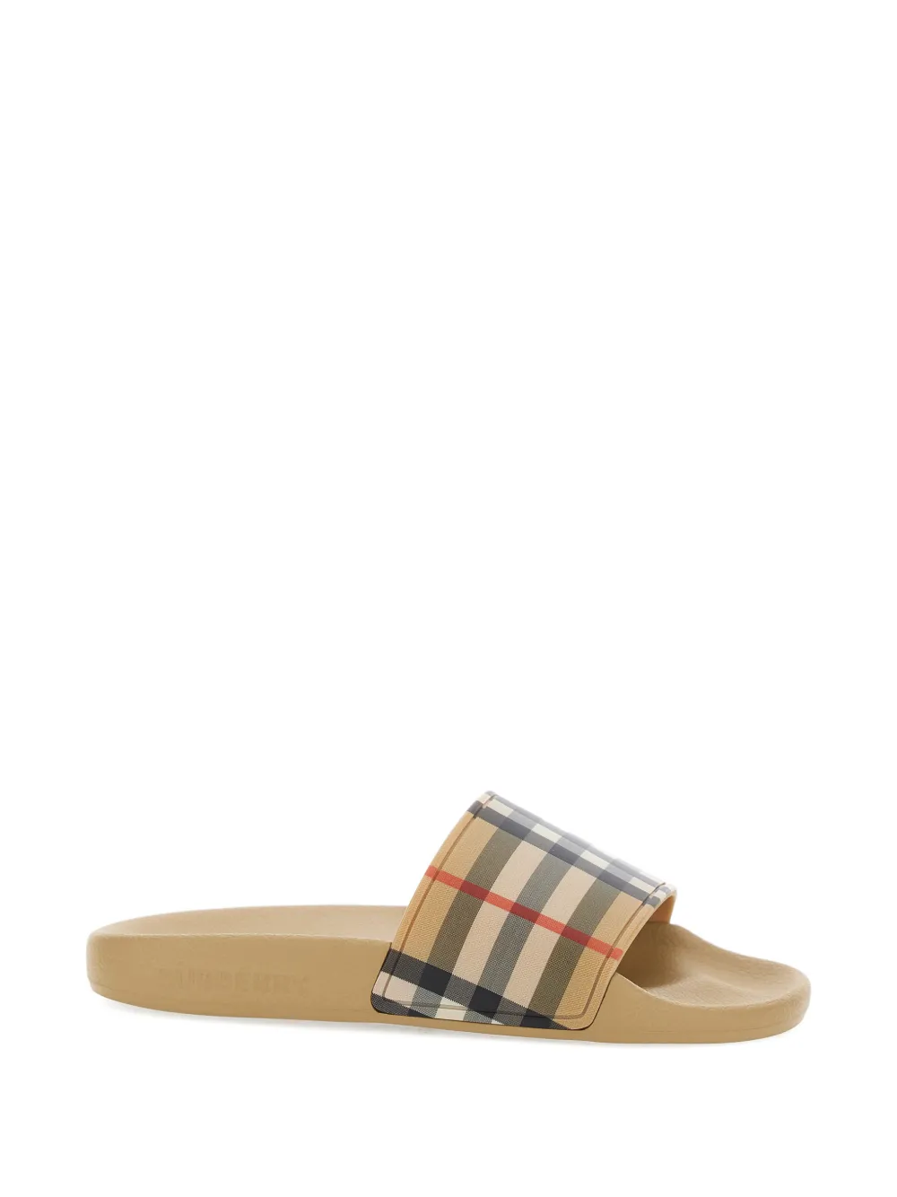 Burberry Kids Geruite sandalen Beige