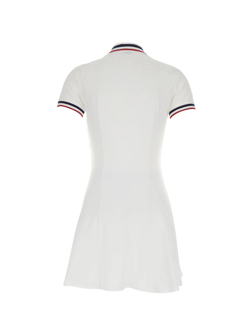 Striped-Trim A-Line Mini Dress
