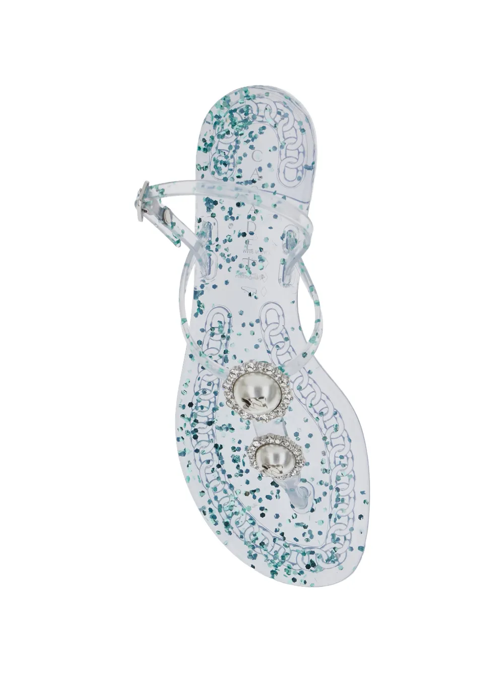 Casadei embellished-buckle sandals Wit