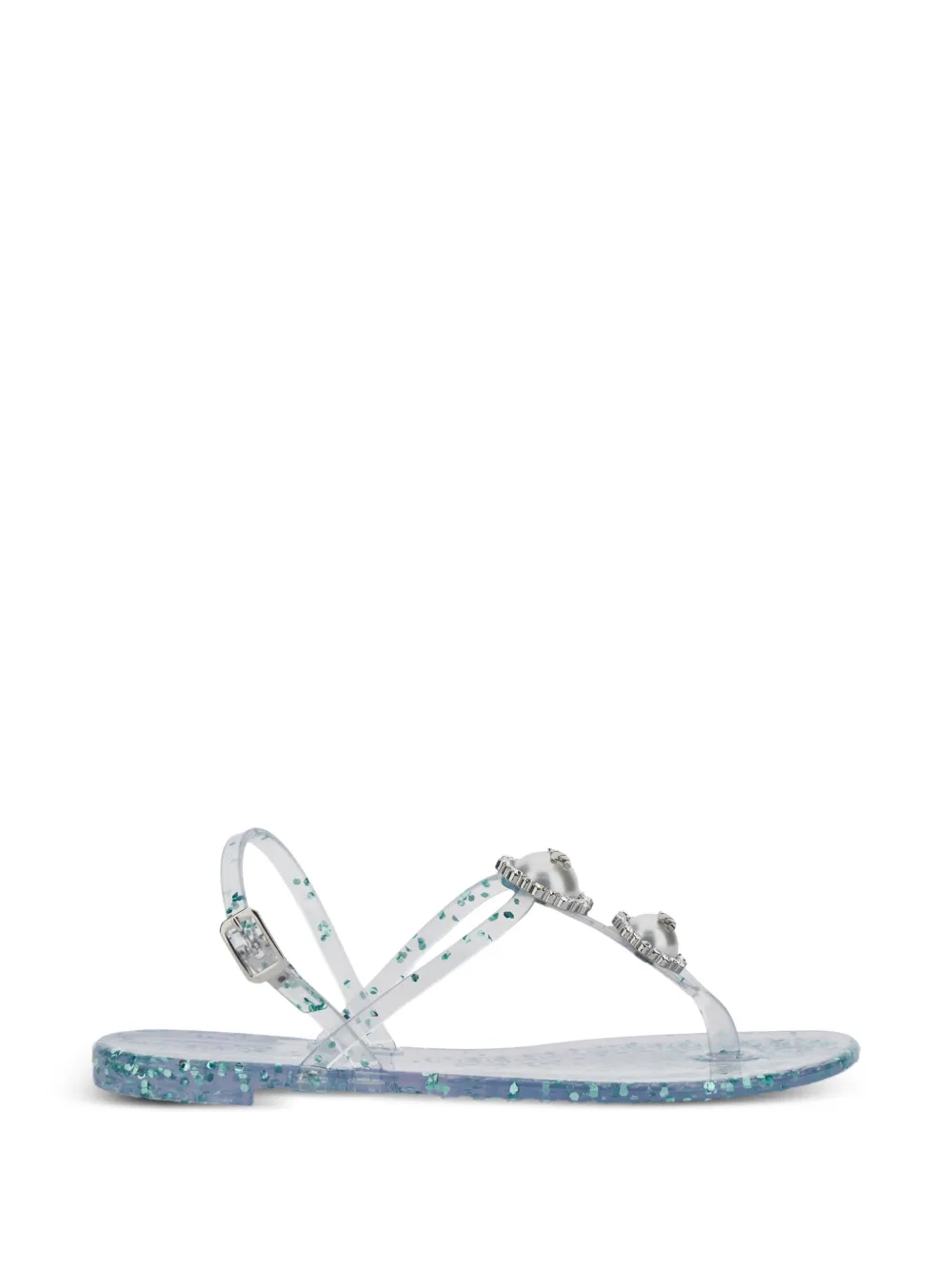 Casadei embellished-buckle sandals Wit
