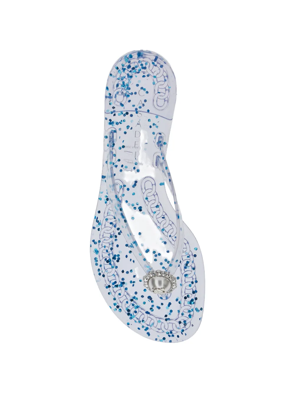 Casadei embellished flip-flops Wit