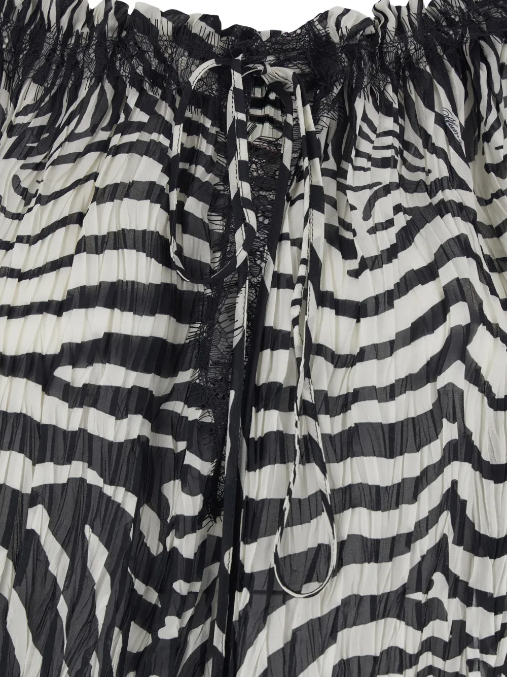 Zebra Print Lace Blouse