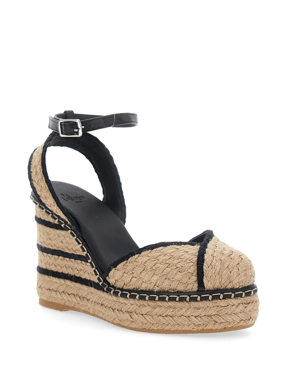 Castañer striped wedge espadrilles Beige