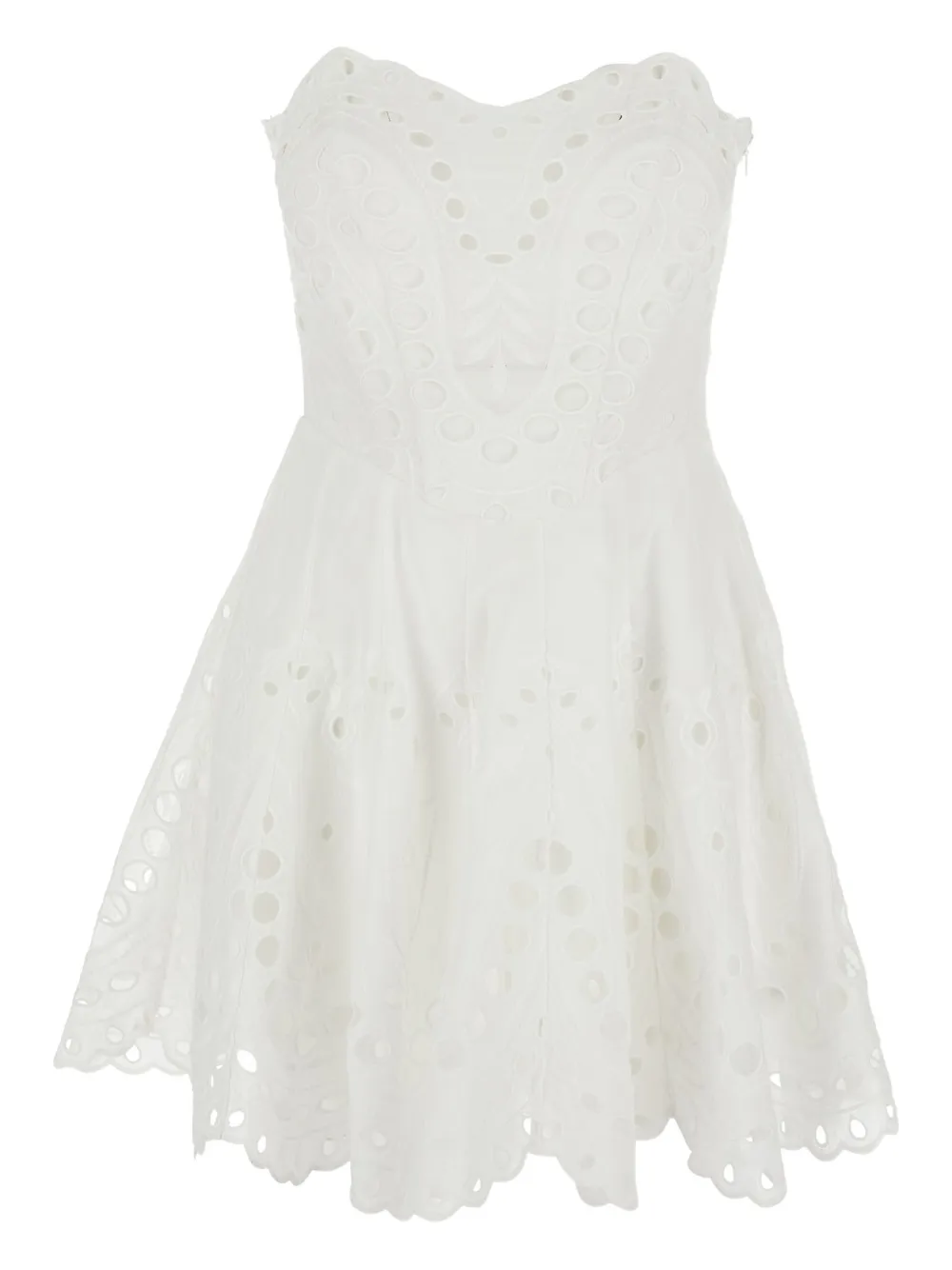 Charo Ruiz Ibiza strapless mini dress - Bianco