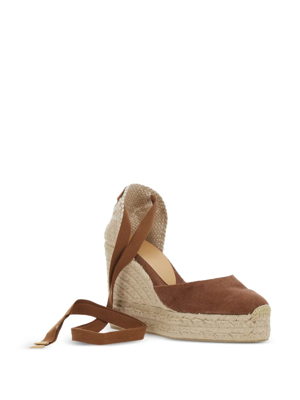 Castañer Carina espadrilles met plateauzool Bruin