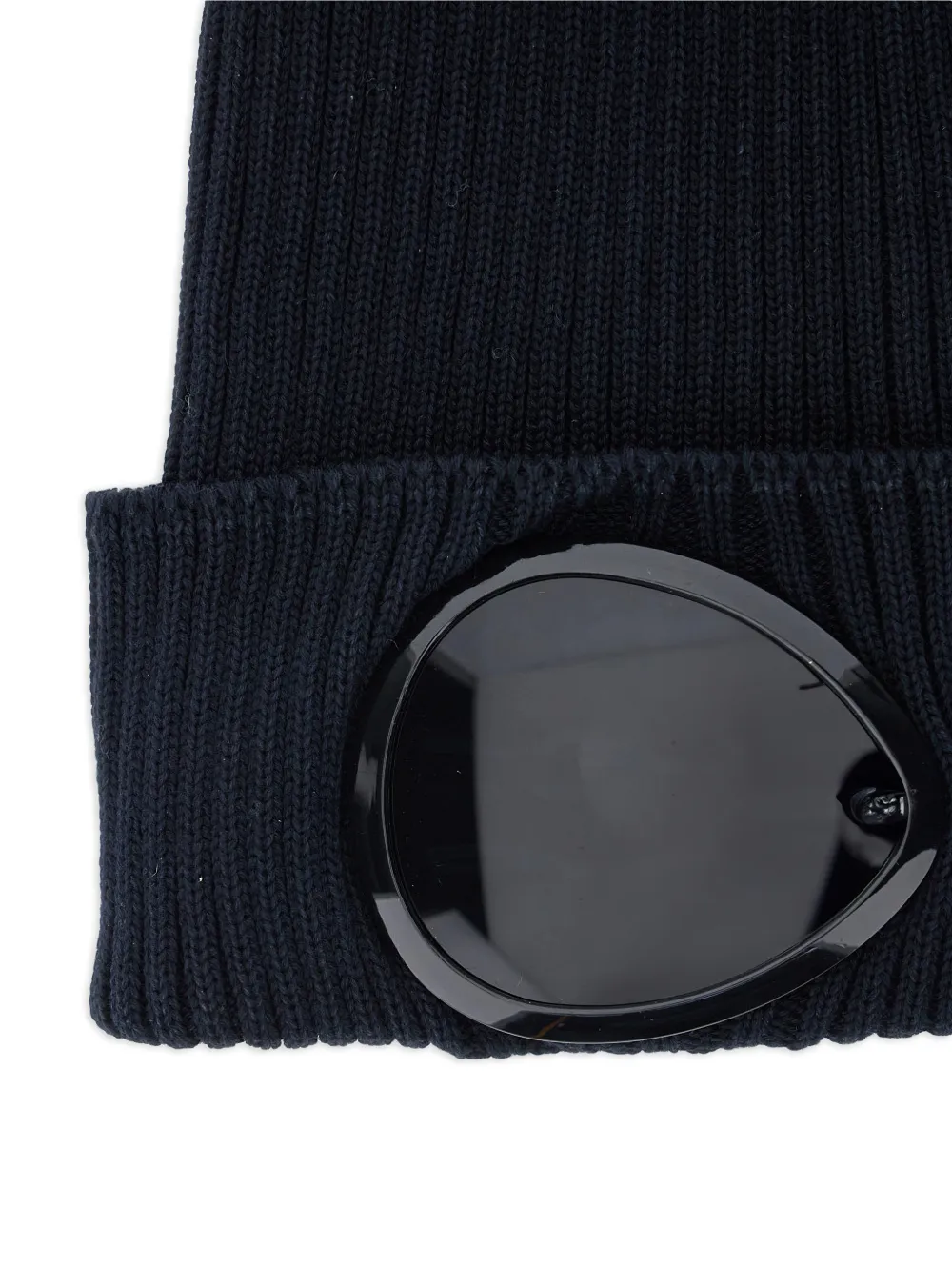  C.p. Company Goggle Knit Beanie Hat - Blue 