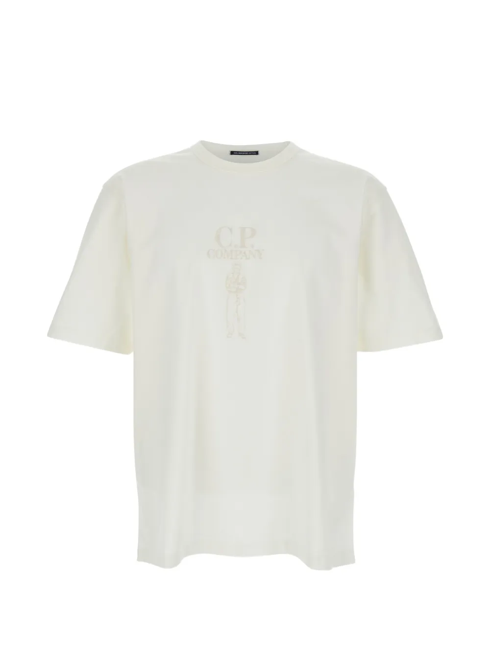 C.P. Company logo-embroidered T-shirt - Toni neutri