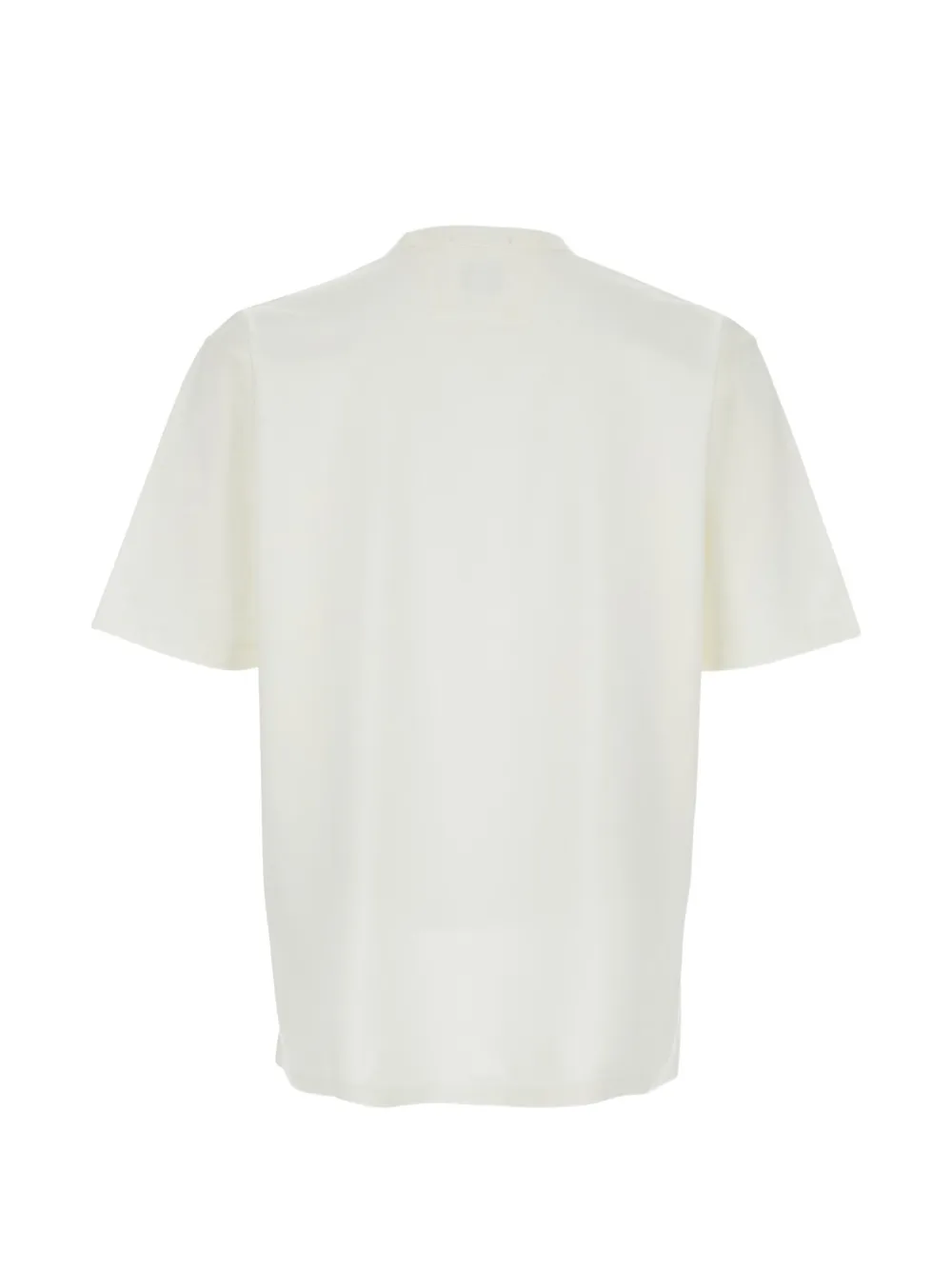 C.P. Company 30 2 gemerceriseerd jersey T-shirt met korte mouwen en logo Beige