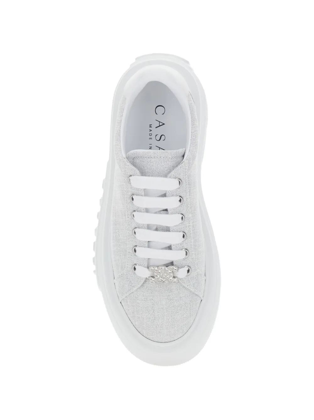 Casadei Nexus platform embellished sneakers Grijs