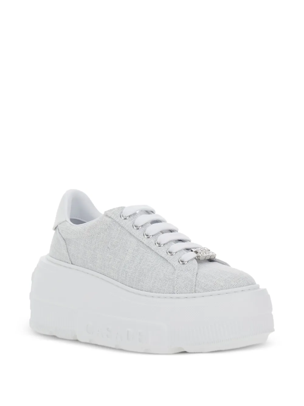 Casadei Nexus sneakers verfraaid met plateauzool Grijs
