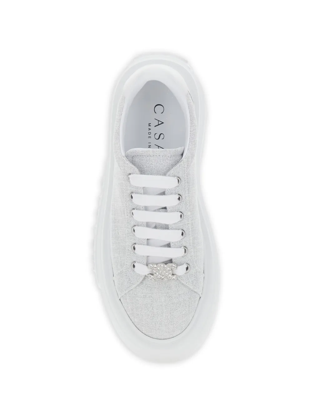 Casadei Nexus sneakers verfraaid met plateauzool Grijs