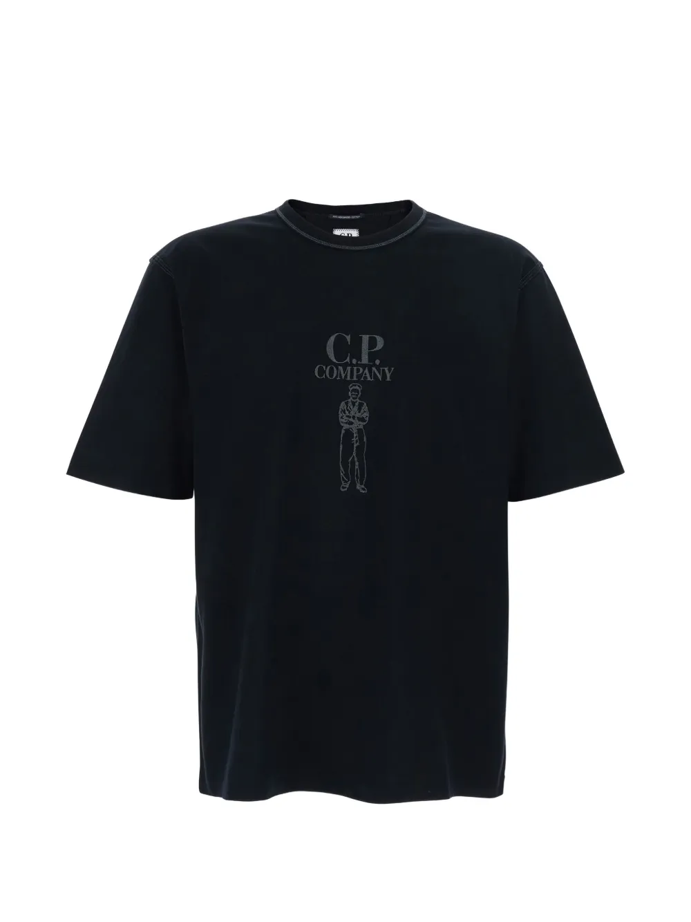C.P. Company logo-embroidered T-shirt - Nero