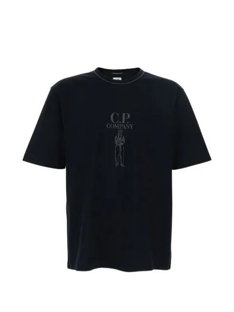 C.P. Company logo-embroidered T-shirt