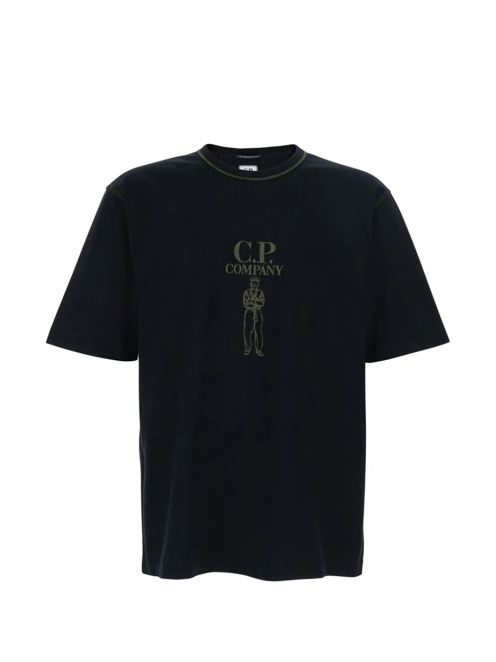 C.P. Company logo-embroidered T-shirt - Nero