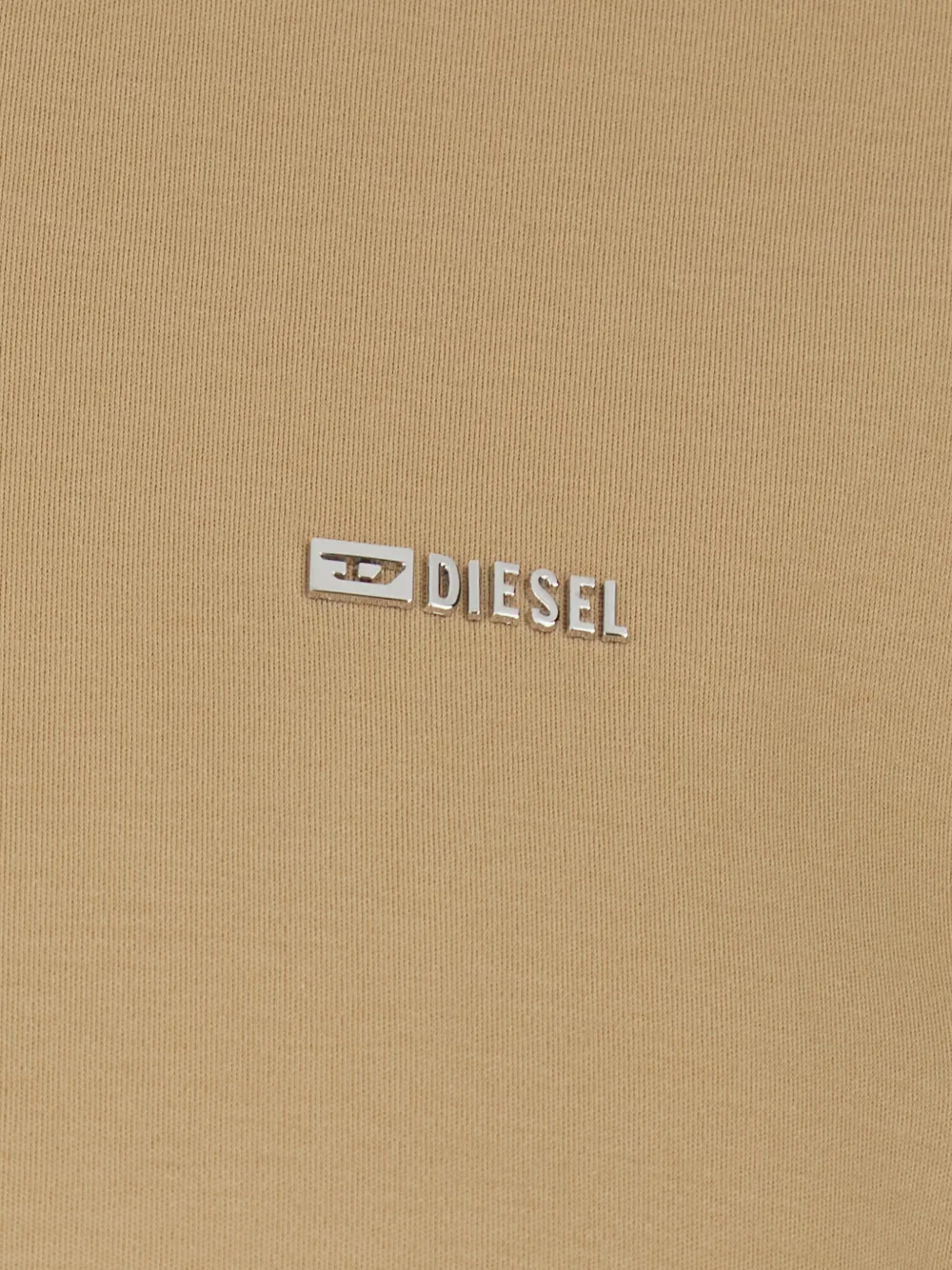 Diesel T-shirt met logo Beige