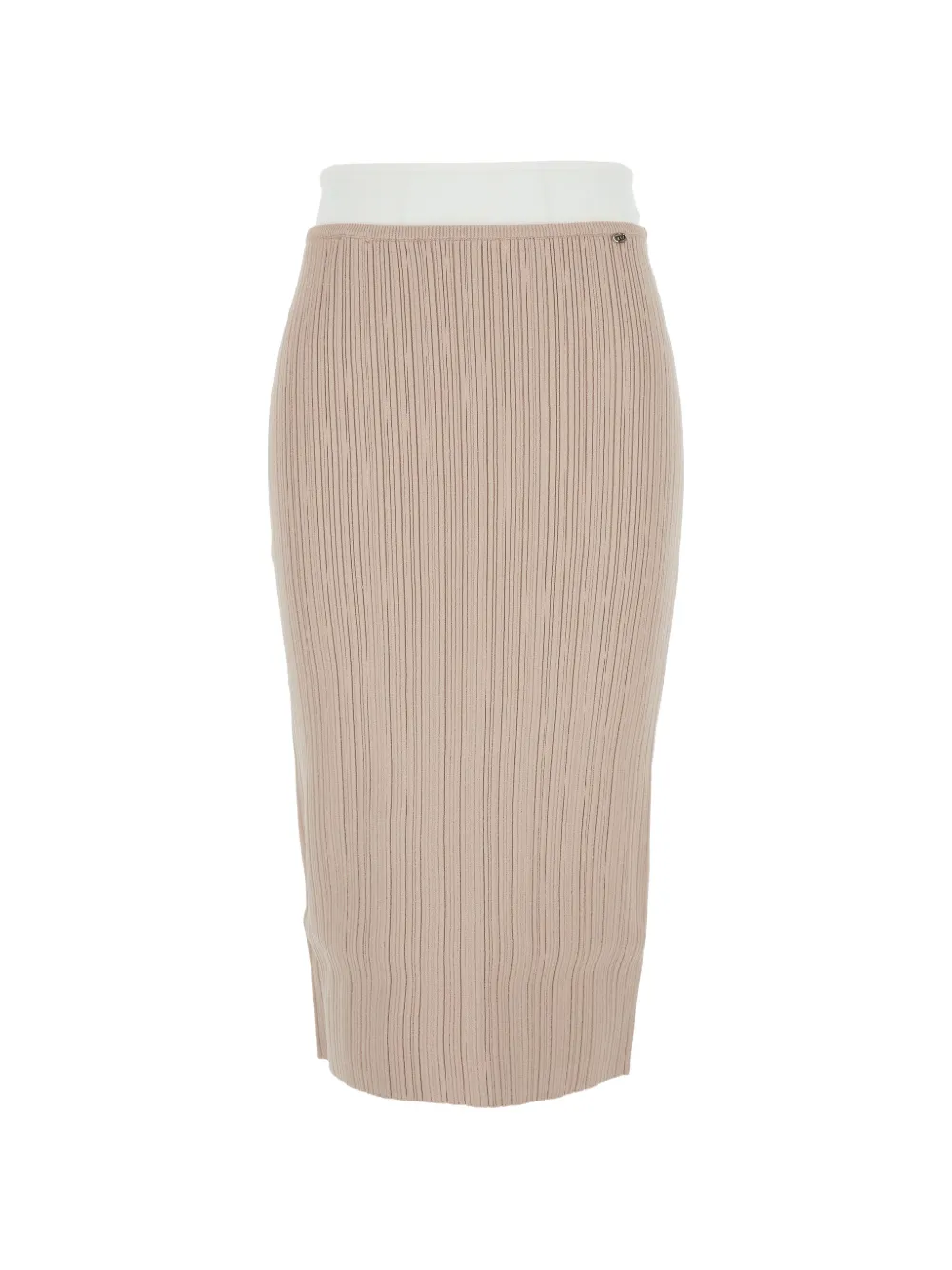 Diesel ribbed midi skirt - Nude