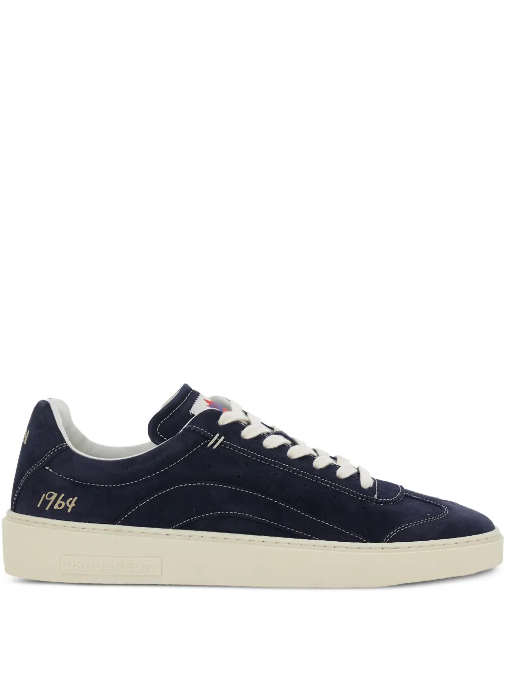 DSQUARED2 low-top logo-patch sneakers | bleu | Image 1