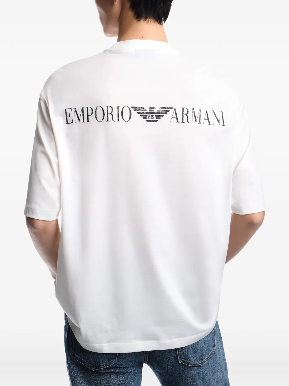 Emporio Armani T-shirt met logo Wit