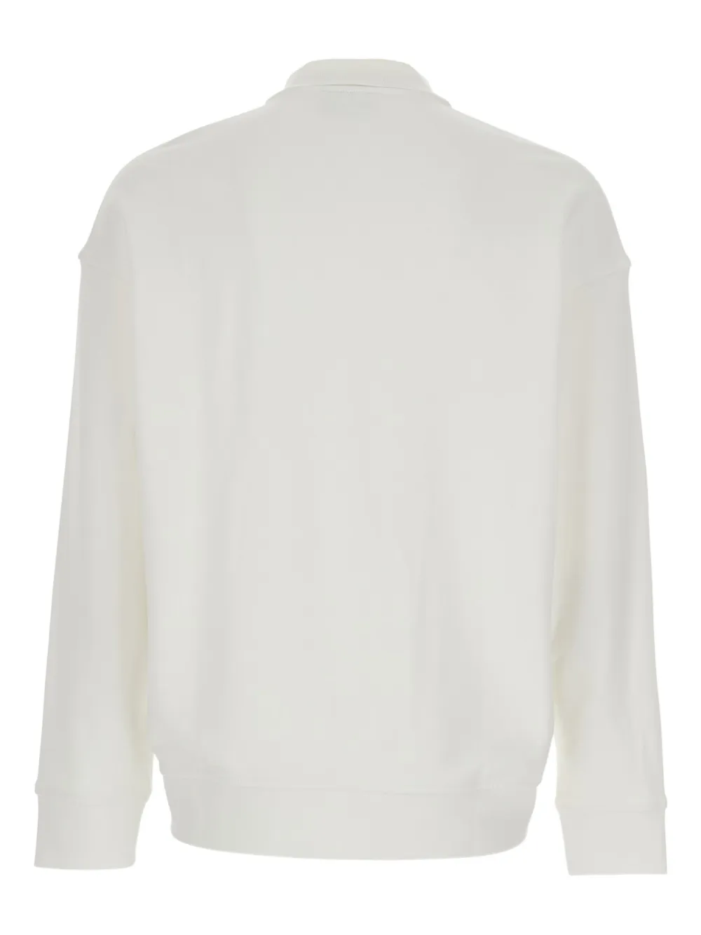 Emporio Armani logo-embroidery polo shirt - Wit