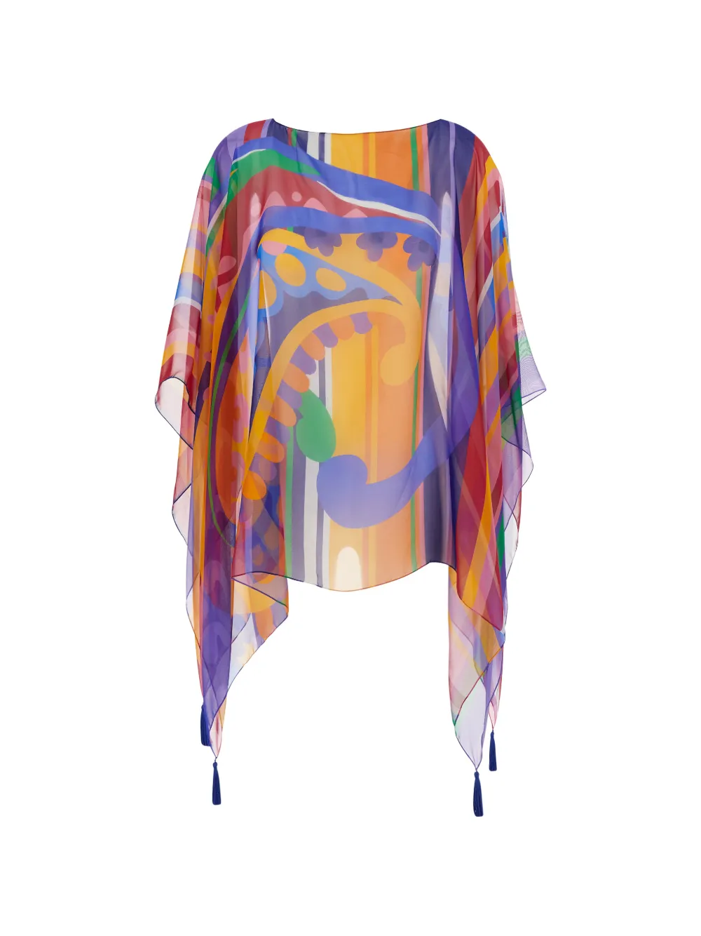 ETRO striped tassel blouse - Arancione