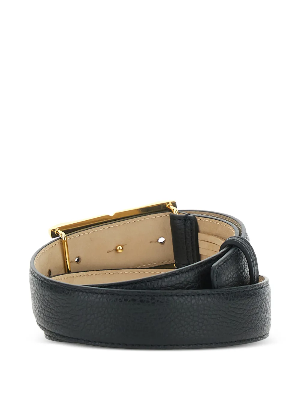  Elisabetta Franchi Logo-buckle Leather Belt - Black 