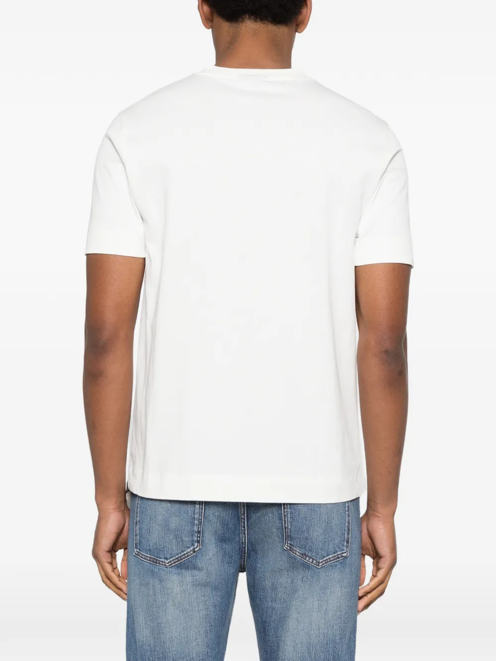 Emporio Armani logo-embroidery T-shirt - thumbnail 4 of 5