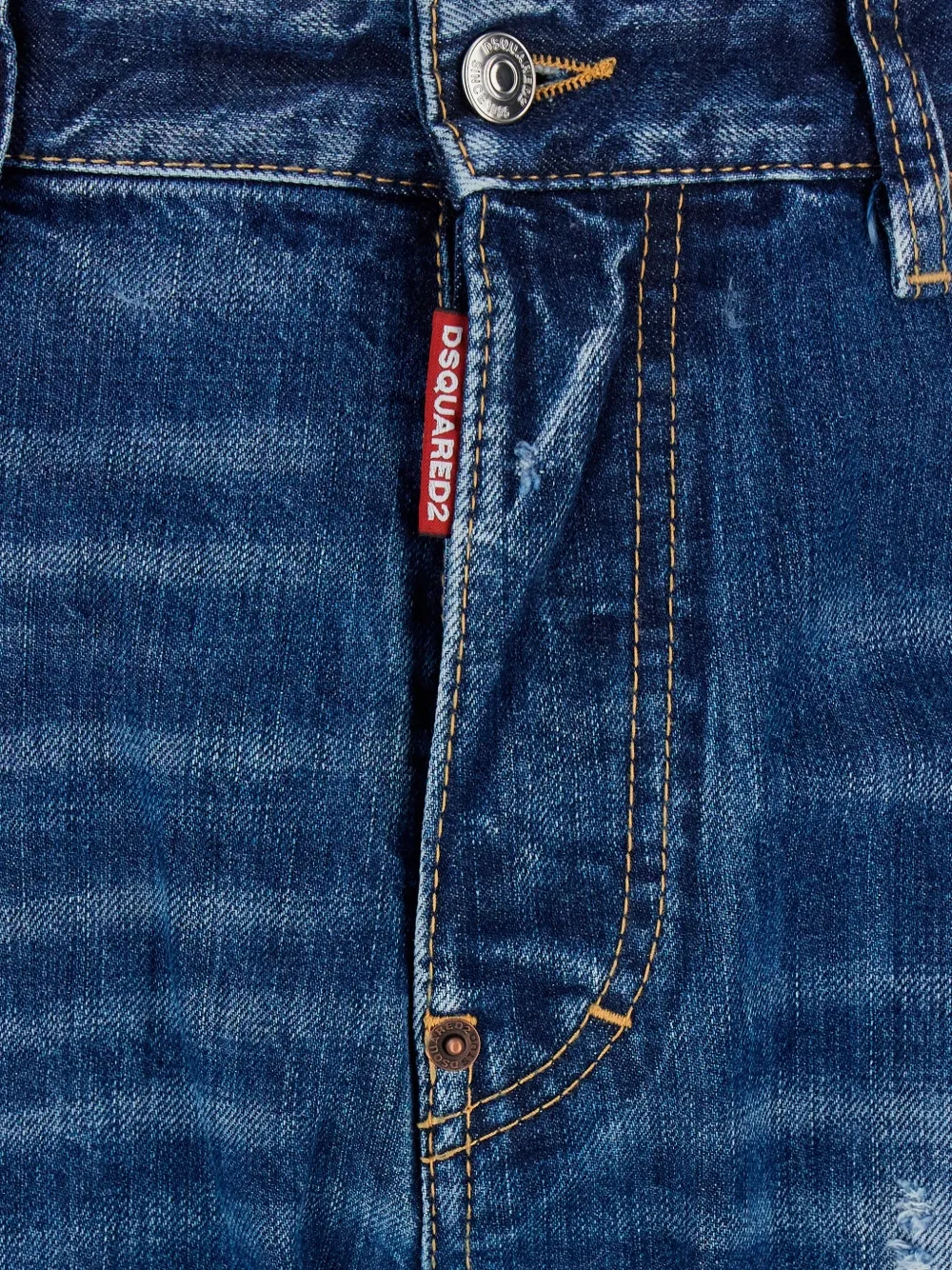  Dsquared2 642distressed Jeans - Blue 