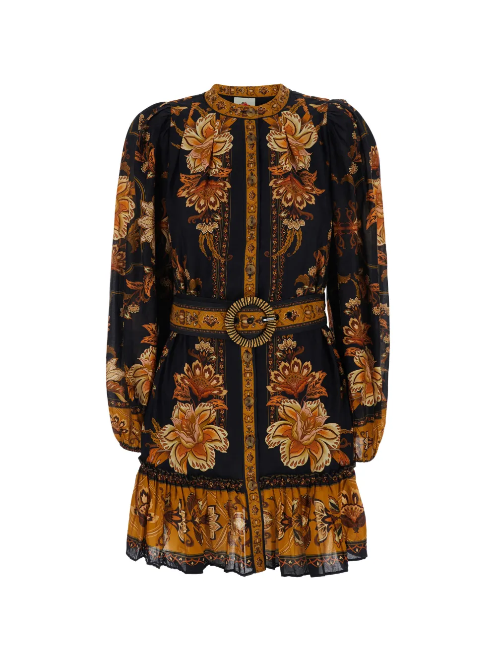 FARM Rio Majestic Garden mini dress - Nero