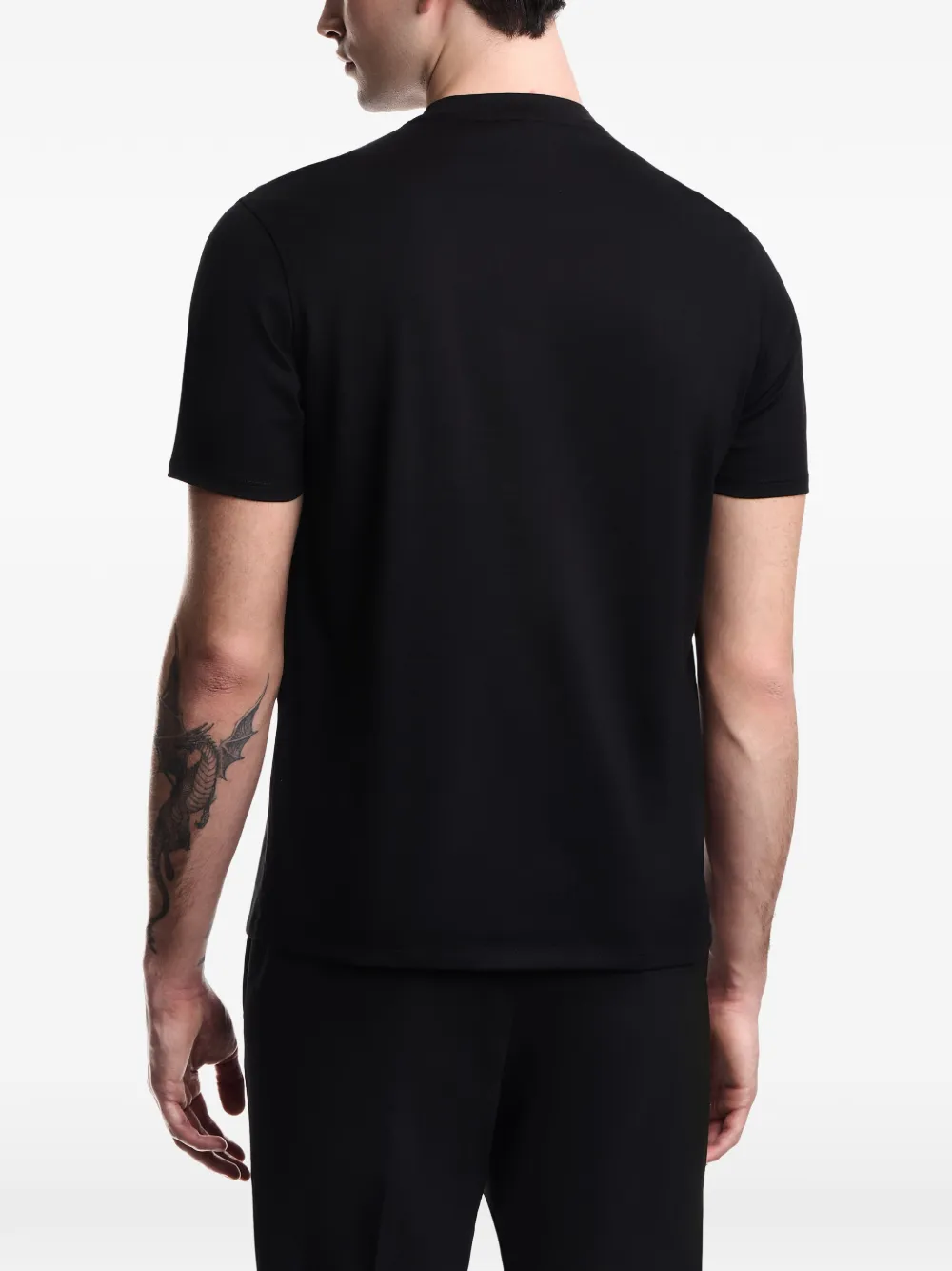 Emporio Armani T-shirt met logo Zwart