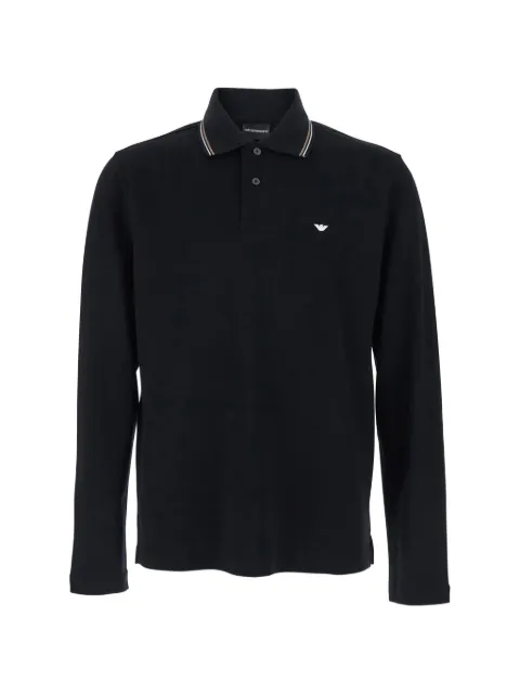 Emporio Armani Langärmliges Poloshirt mit Logo