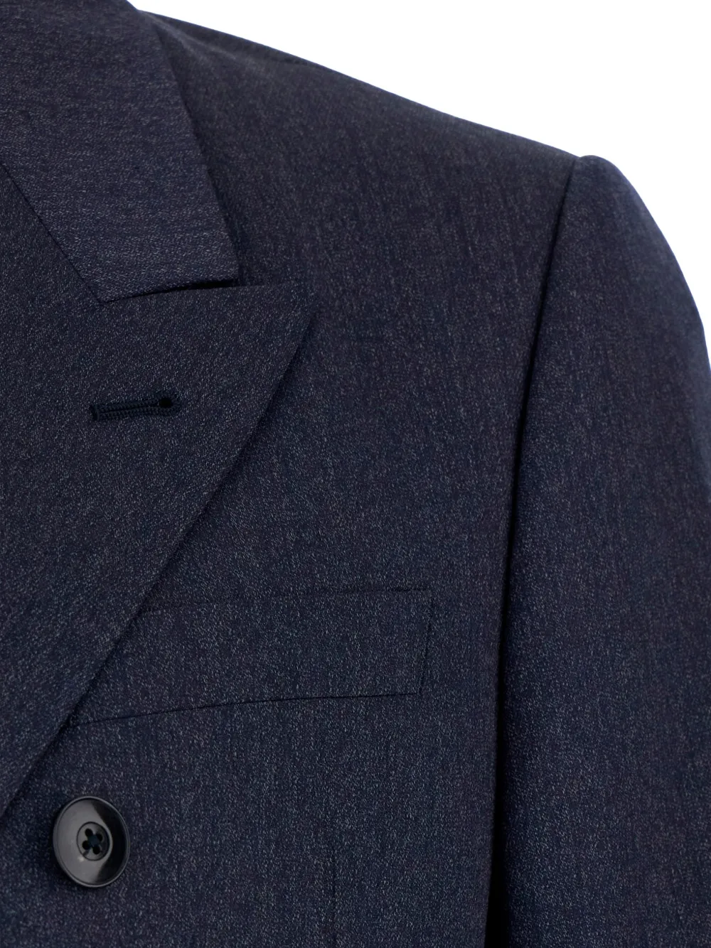 Emporio Armani Wollen pak met dubbele rij knopen Blauw