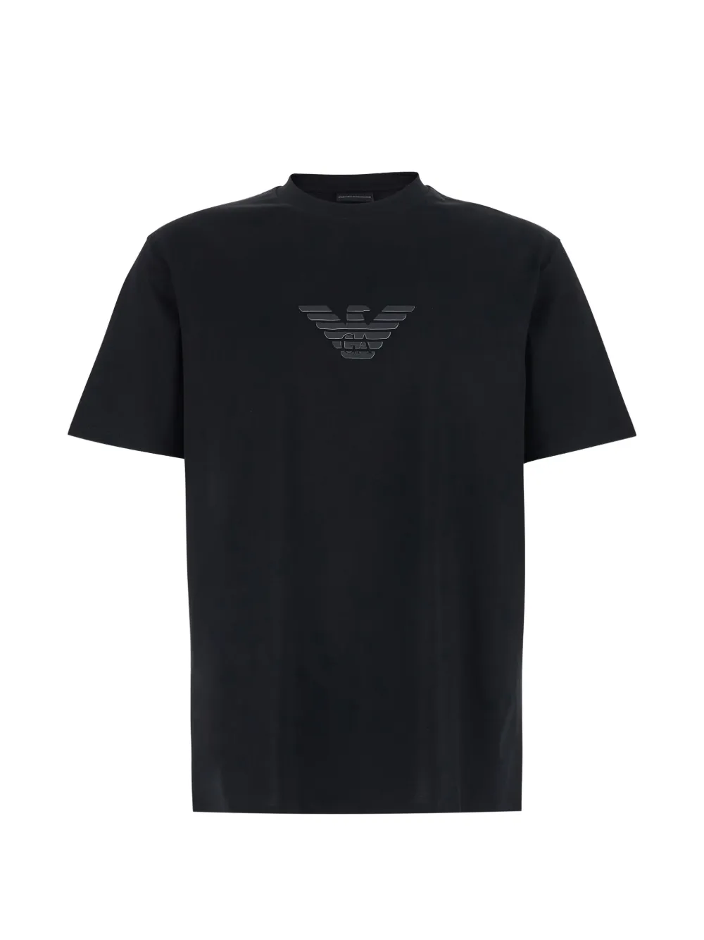 Emporio Armani logo-appliqué T-shirt - Nero