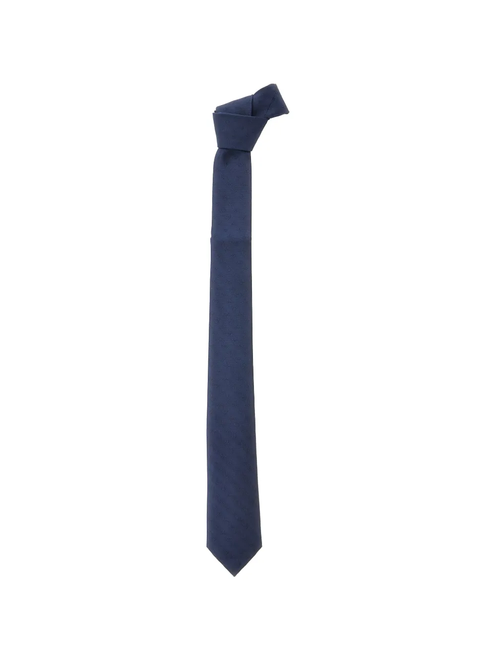 Emporio Armani Kids logo-pattern tie - Blu
