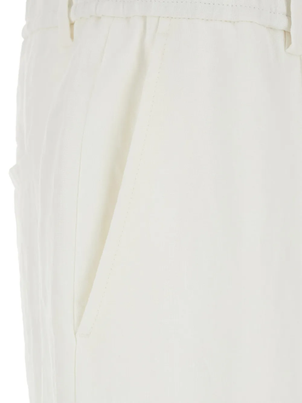 Emporio Armani Linnen broek Wit
