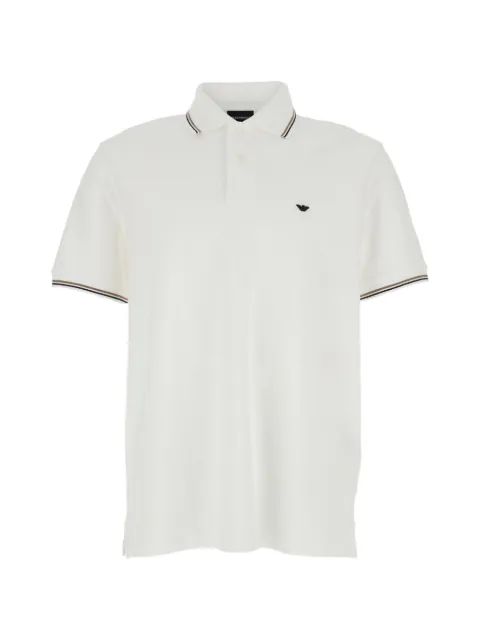 Emporio Armani emblem trim polo shirt