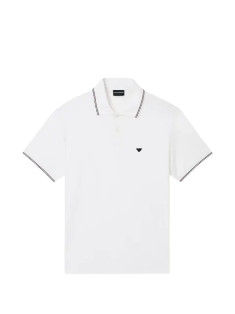 Emporio Armani emblem trim polo shirt