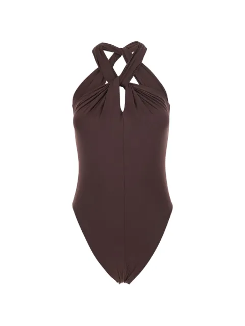 Federica Tosi traje de baño con cuello halter