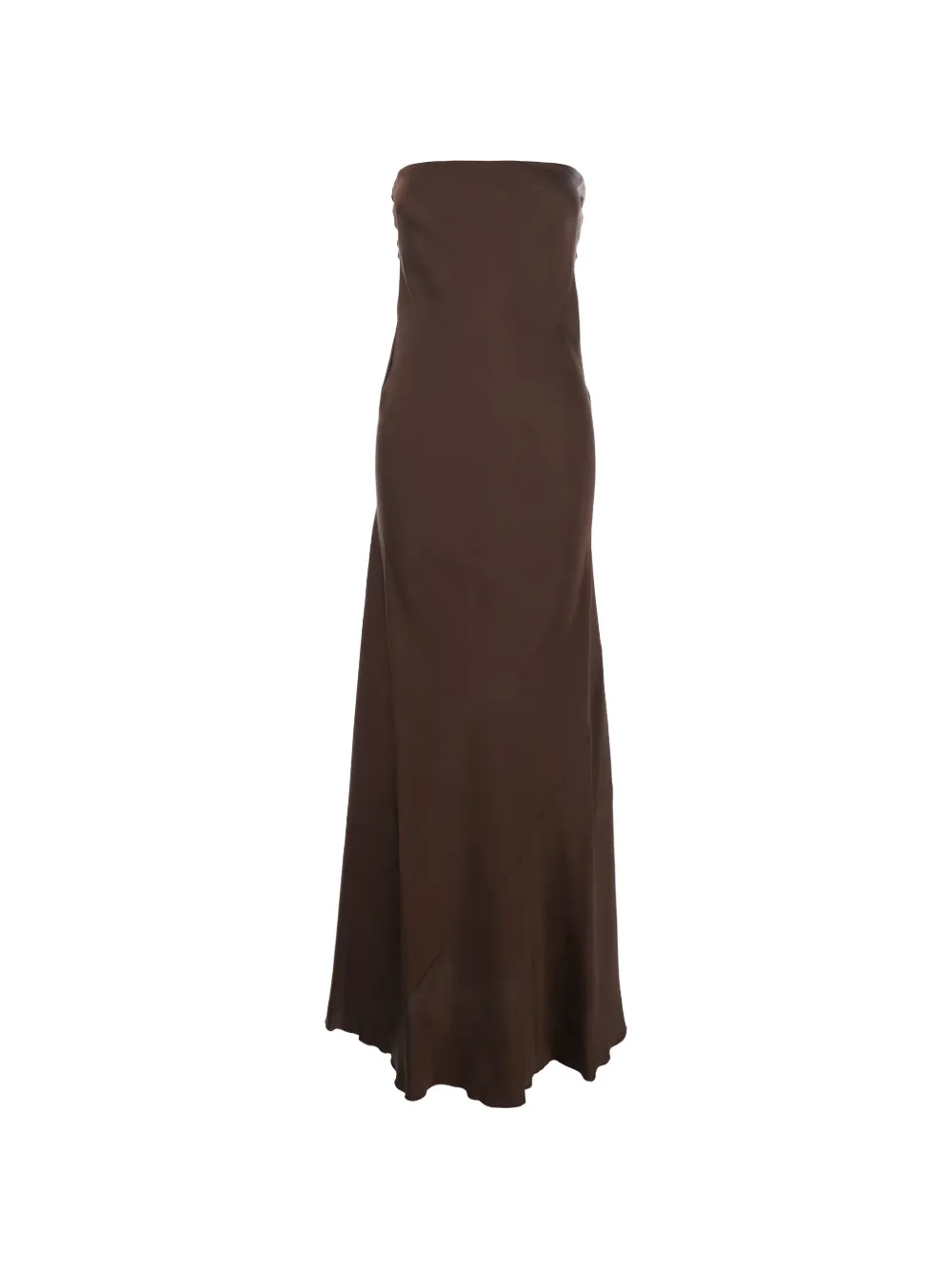 Forte Forte strapless maxi dress - Marrone