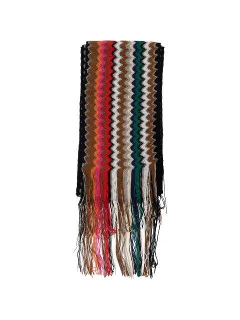 Missoni chevron fringed scarf
