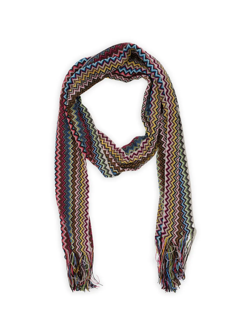  Missoni Fringed-trim Scarf - Brown 