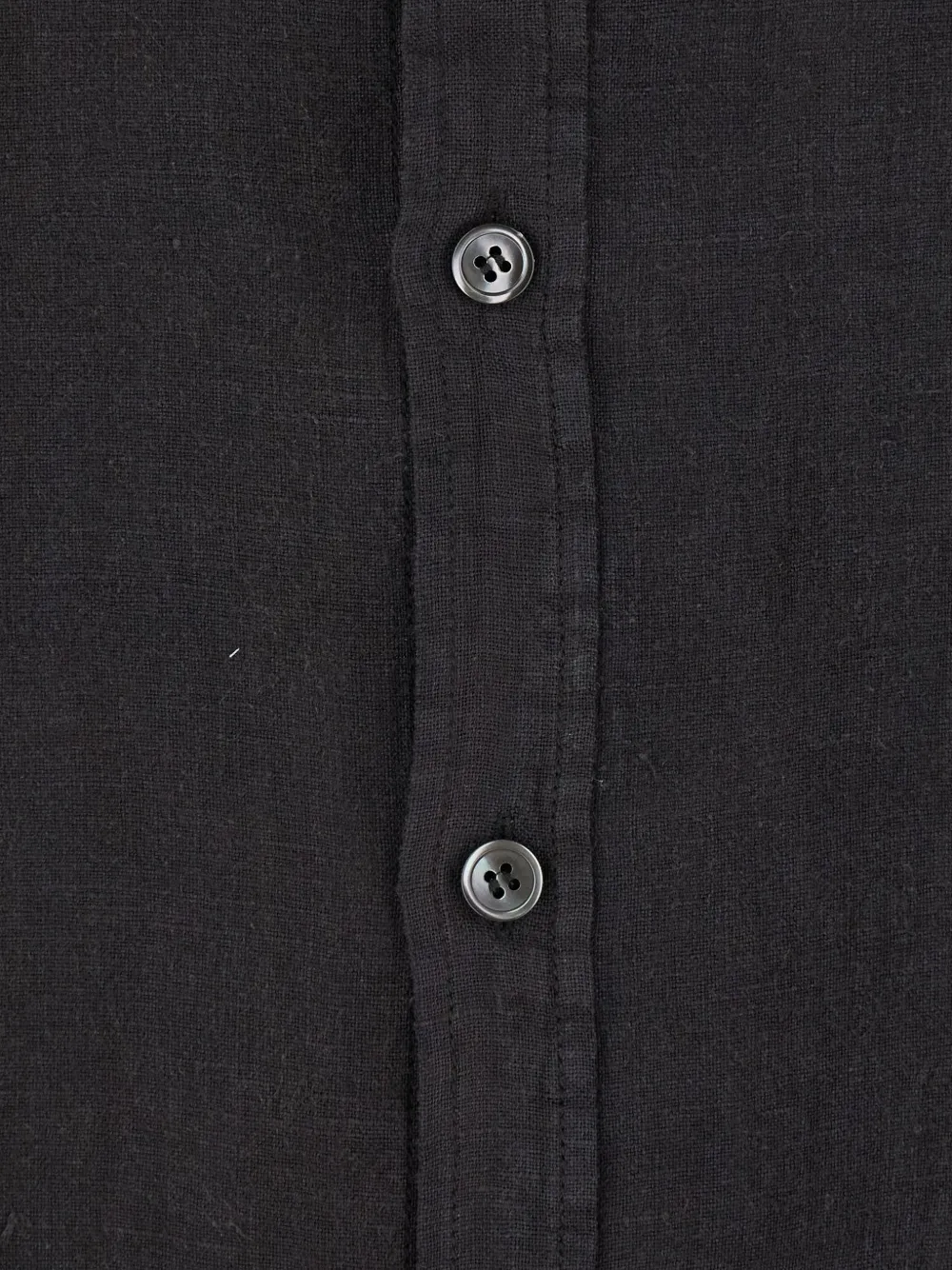COOR Button-down linnen overhemd Zwart