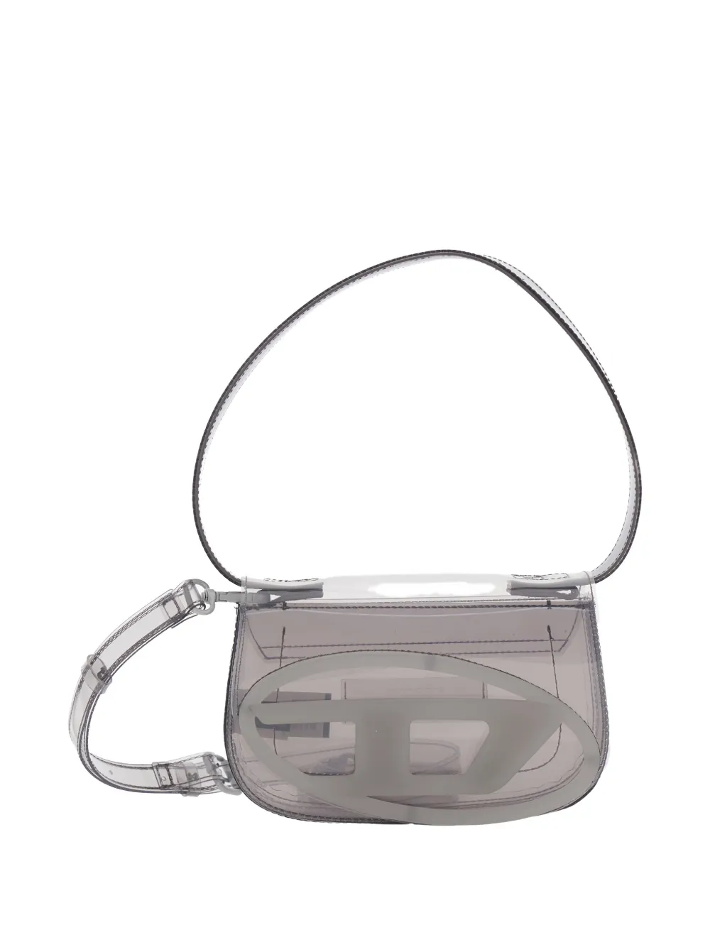 Diesel 1DR Iconic shopper met logo - Grijs