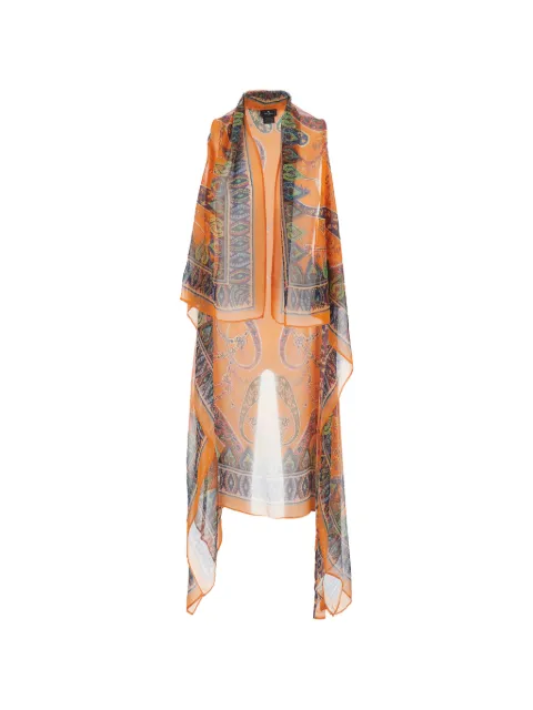 ETRO paisley poncho 