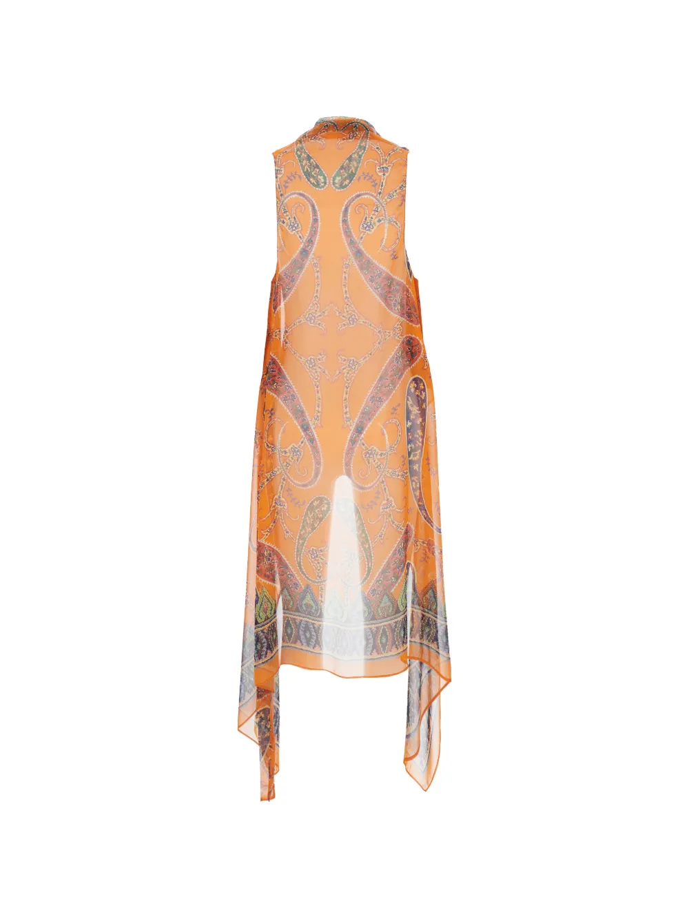  Etro Paisley Poncho - Orange 