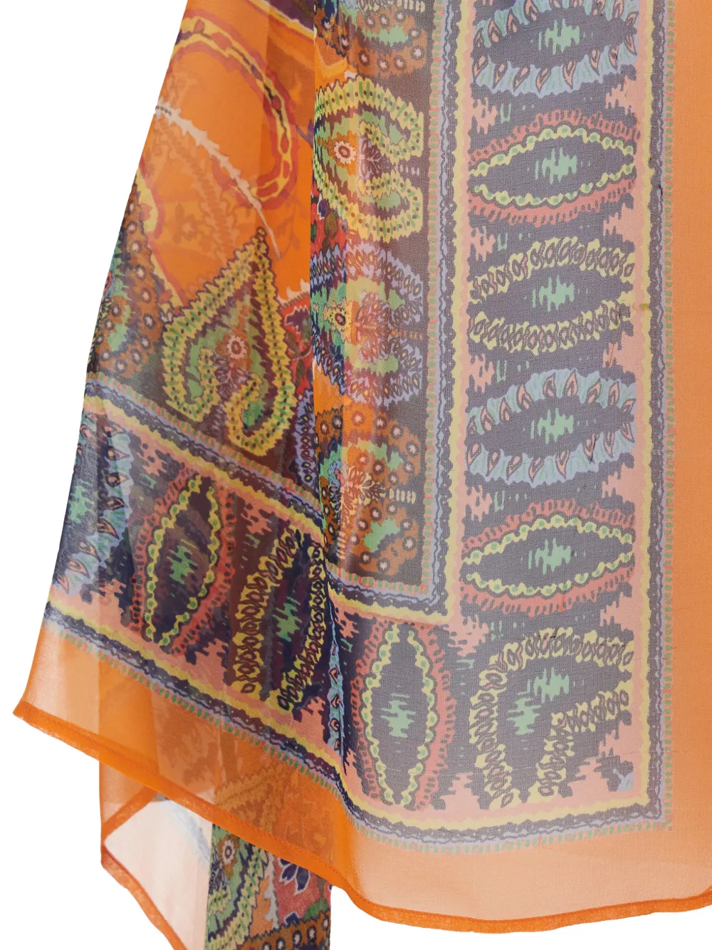  Etro Paisley Poncho - Orange 