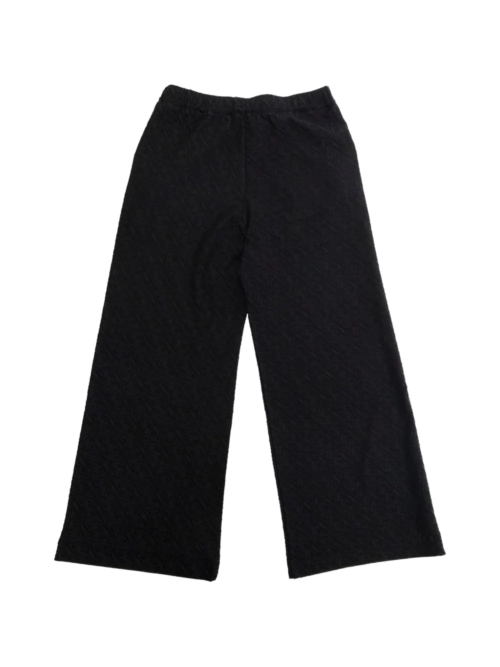 Emporio Armani Kids logo-pattern trousers - Blu