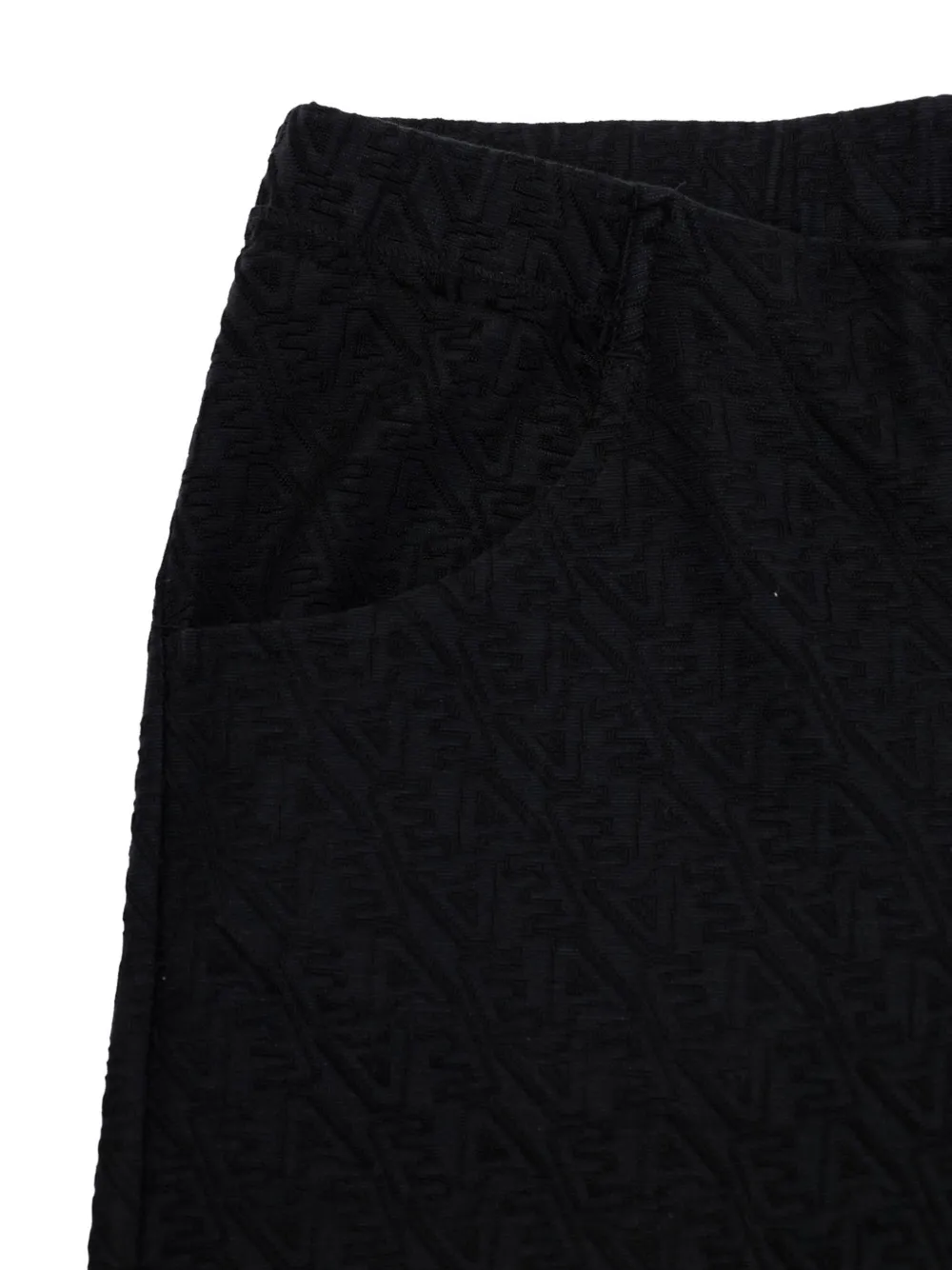 Emporio Armani Kids Broek met logopatroon Blauw