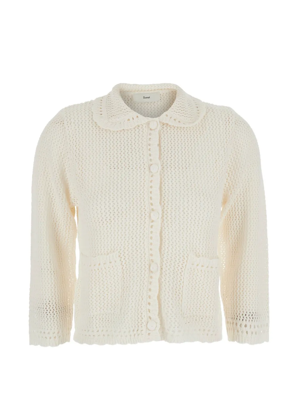 DUNST open-knit cardigan - Toni neutri